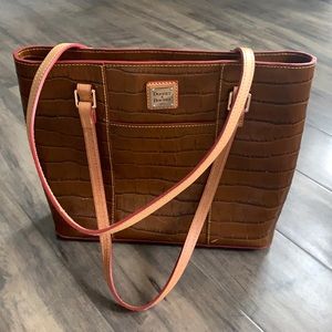 Dooney and Bourke crocodile look Lexington tote
